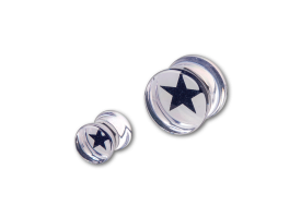 Acrylic Star Inlaid Flared Plug