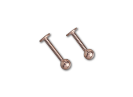 PVD Rose Gold Steel Labret