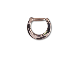 PVD Rose Gold Steel Hinged Septum Ring