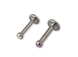 Titanium Jewelled Mini Ball Labret 