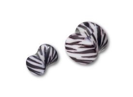 Acrylic Zebra Print Plug