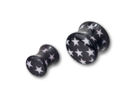 Acrylic White Star Plug