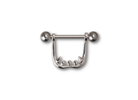 Steel and Silver Vampire Nipple Stirrups