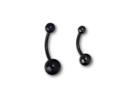 PVD Black Titanium Navel Barbell