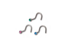 Steel Ball Jewelled Nose Stud