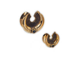 Brass Earlobe Spreader - Style 6 