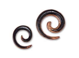 Mixed Iron & Coco Wood Spiral