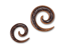 Mixed Palm & Teak Wood Spiral