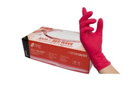 Nitras Red Nitrile Gloves