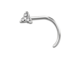 Steel Trinity Nose Stud