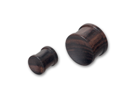 Ribbed Sono Wood Plug