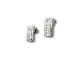 Jewelled Ribbon Ear Studs