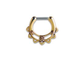 Brass Septum  Clicker - Style 2