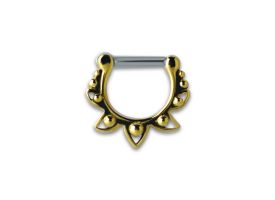 Brass Septum Clicker - Style 5