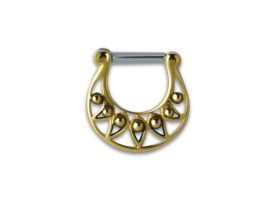 Brass Septum Clicker - Style 6