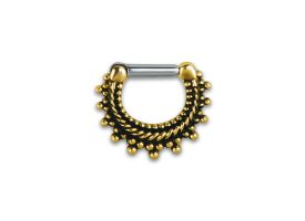 Brass Septum Clicker - Style 9