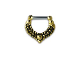 Brass Septum Clicker - Style 12