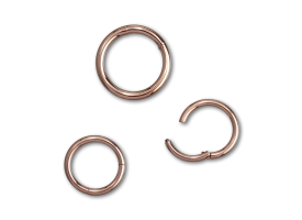 PVD Rose Gold Steel Hinged Segment Ring