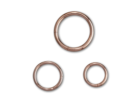 PVD Rose Gold Steel Segment Ring