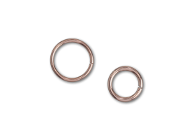 PVD Rose Gold Steel Continuous Ring