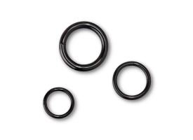 PVD Black Steel Smooth Segment Ring