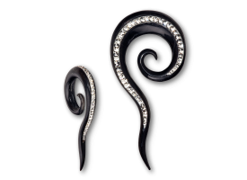 Horn Crystal Fish Hook Spiral