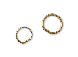 PVD Gold Titanium Bar Closure Ring