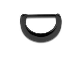 PVD Black Steel Nipple Clicker - Style 21