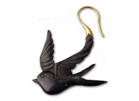 Brass Horn Swallow Earring Hanger