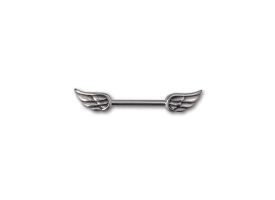 Steel Casting Nipple Barbell - Wings