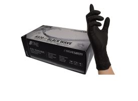 Nitras Black Nitrile Gloves