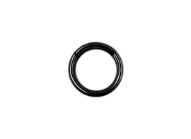 PVD Black Steel Hinged Segment Ring 