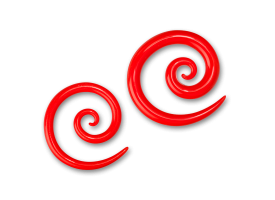 Pyrex Red Super Spiral