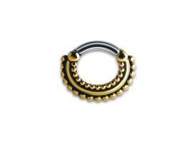 Brass Curved Septum Clicker - style 1