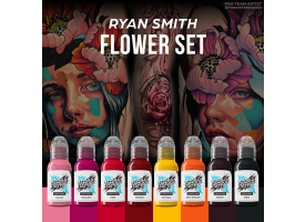 World Famous Limitless Tattoo Ink - Ryan Smith Flower Set