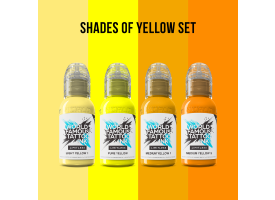 World Famous Limitless Tattoo Ink - Shades of Yellow Collection